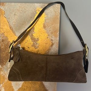 Suede Coach Purse